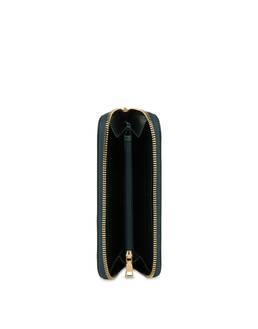 Zip wallet with hand-grained leather effect Photo 3