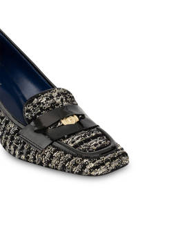 Royal Penny bouclé heeled loafers Photo 4