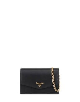 Faux Nappa leather clutch with logo Photo 1