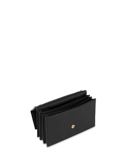 Faux Nappa leather clutch with logo Photo 4
