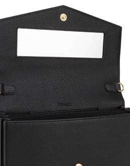 Faux Nappa leather clutch with logo Photo 5