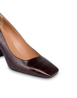 Autumn Beat croc print calfskin décolleté Photo 4