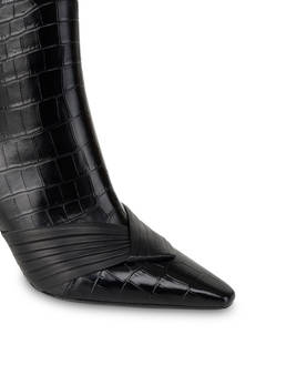 Sissi Plissé Crocodile Print Boot Photo 4