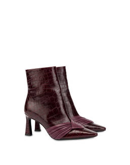 Sissi Plissé Crocodile Print Boot Photo 2