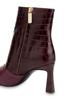Sissi Plissé Crocodile Print Boot Photo 4