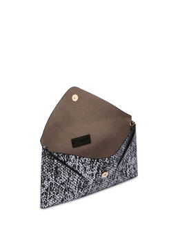 Pochette Mail in vitello stampa pitone laminato Photo 4