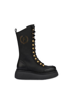 Combat boot in Wily rubberised calfskin Photo 1