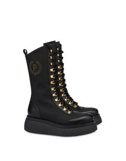 Combat boot in Wily rubberised calfskin Photo 2