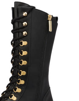 Combat boot in Wily rubberised calfskin Photo 4