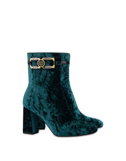 Check The Line velvet ankle boots Photo 2