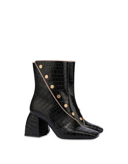 Stiefeletten aus Kalbsleder mit Krokodil-Print Like A Uniform Photo 2