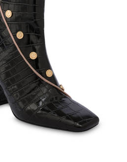 Stiefeletten aus Kalbsleder mit Krokodil-Print Like A Uniform Photo 4