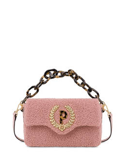 Shearling-effect candy bag with maxi chain Photo 1