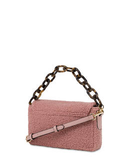 Shearling-effect candy bag with maxi chain Photo 3