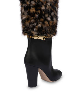 Aira calfskin and mink boots Photo 4