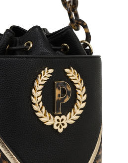 Borsa a secchiello con dettagli Leopard Woman In Gold Photo 5