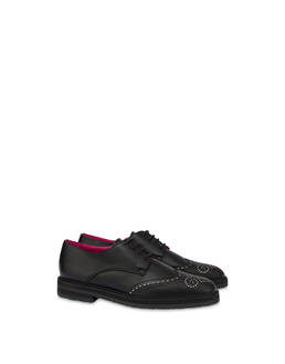 Mannish calfskin derbies with rhinestones Photo 2
