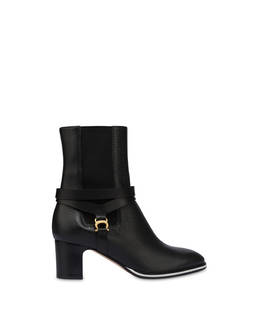 Saddle calf leather ankle boots Photo 1