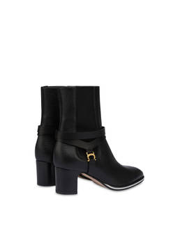 Saddle calf leather ankle boots Photo 3