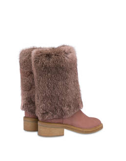 Comfy Urban ankle boots in nubuck and lapin Photo 3