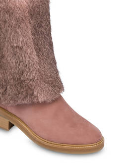 Comfy Urban ankle boots in nubuck and lapin Photo 4