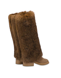 Comfy Urban ankle boots in nubuck and lapin Photo 3