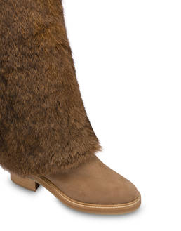 Comfy Urban ankle boots in nubuck and lapin Photo 4