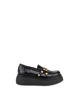 Royal Penny moccasins with crocodile print Photo 1