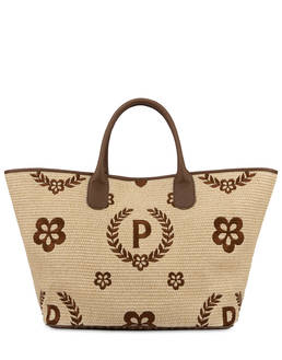 Macro Heritage Straw Tote Bag Photo 1