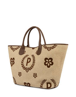 Macro Heritage Straw Tote Bag Photo 2