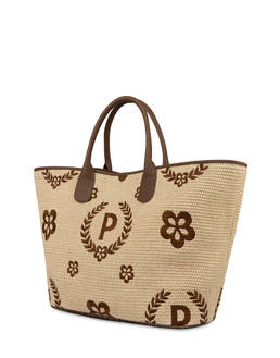 Macro Heritage Straw Tote Bag Photo 3