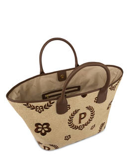 Macro Heritage Straw Tote Bag Photo 4