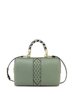Agadir double handle bag with woven insert Photo 1
