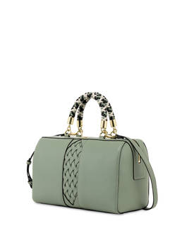 Agadir double handle bag with woven insert Photo 2