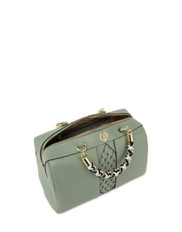 Agadir double handle bag with woven insert Photo 4