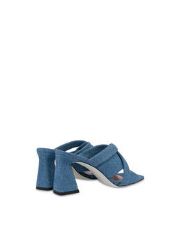 Mules con tacco in tessuto denim Photo 3