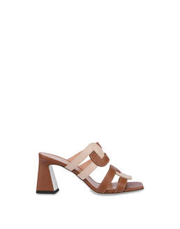 Interlock calfskin heeled mules Photo 1