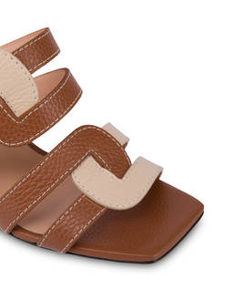 Interlock calfskin heeled mules Photo 4