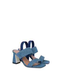 Sandalen aus Denim-Stoff Photo 2