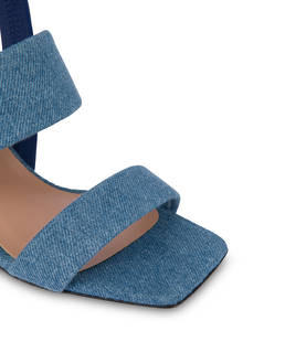 Sandalen aus Denim-Stoff Photo 4