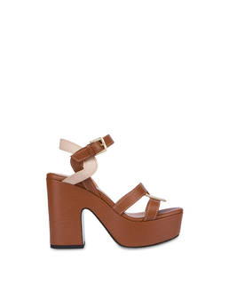 Interlock calfskin platform sandals Photo 1
