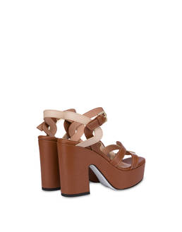 Interlock calfskin platform sandals Photo 3