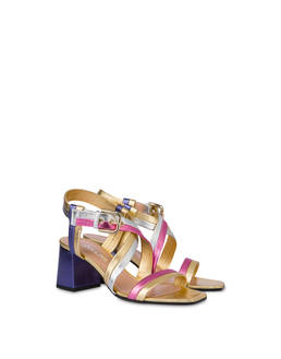 Rainbow patent nappa leather sandals Photo 2