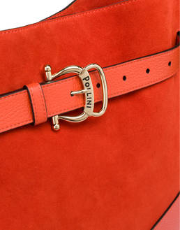 Mastery split-leather and calfskin hobo bag Photo 5