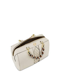 Agadir double handle bag with woven insert Photo 4
