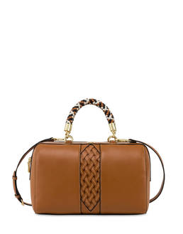 Agadir double handle bag with woven insert Photo 1