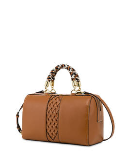Agadir double handle bag with woven insert Photo 2