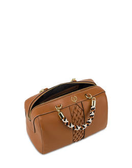 Agadir double handle bag with woven insert Photo 4