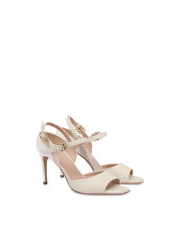 Vertigo slingback in cowhide and python-print nubuck leather Photo 2