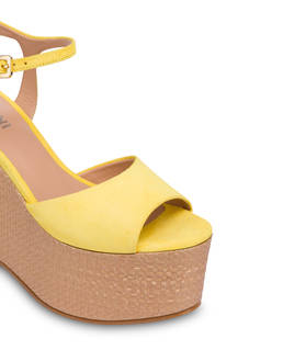 Capri Nappa wedge sandal Photo 4